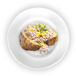 Baked Potato With Sweetcorn & Tuna 
